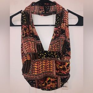 Free People crop halter top (M)